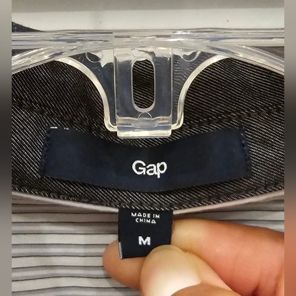 Gap LS Roll-Tab Shirt Dress, EUC, Size Medium - Picture 4 of 7